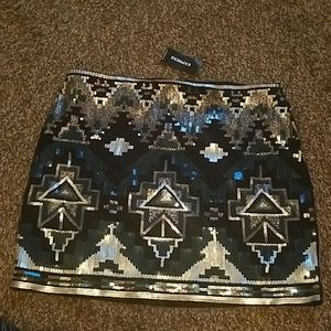 New with tags express sequin skirt